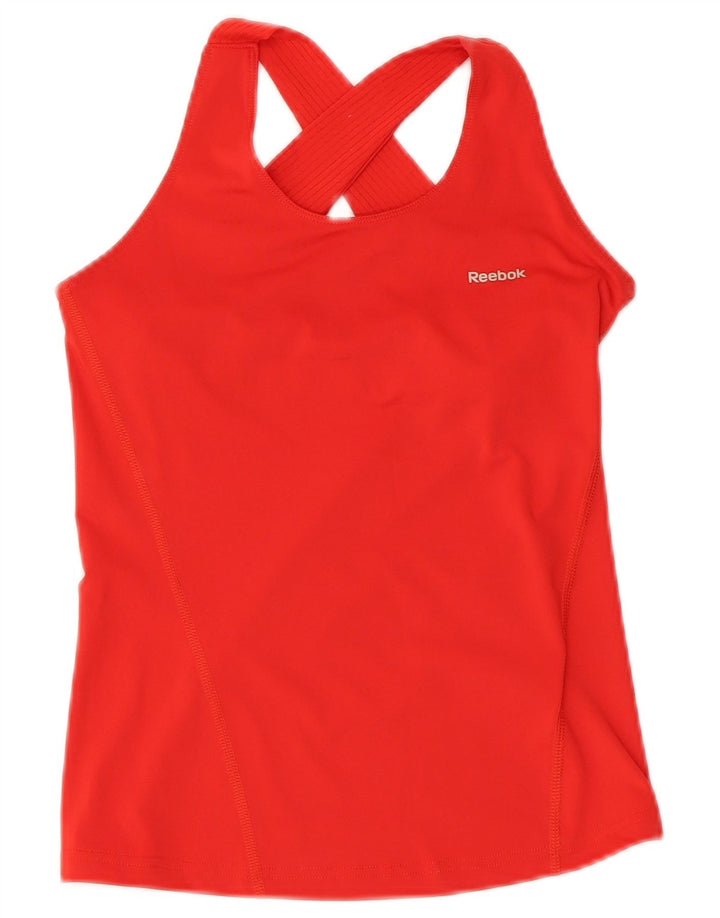 Reebok ženski prsluk UK 4 XS crveni poliester