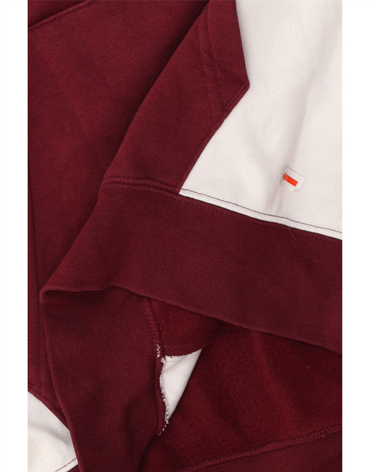 NIKE Muška majica s kapuljačom s kapuljačom, mala, kestenjasta, pamuk u blokovima boja