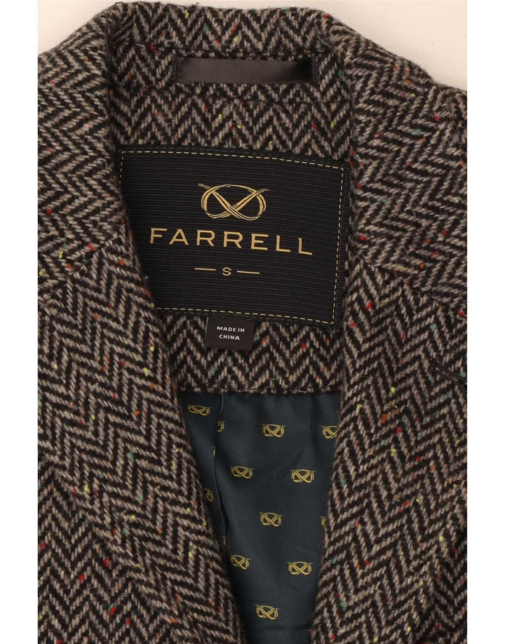 Farrell muški sako sa 2 gumba UK 36 Mala siva vuna riblja kost