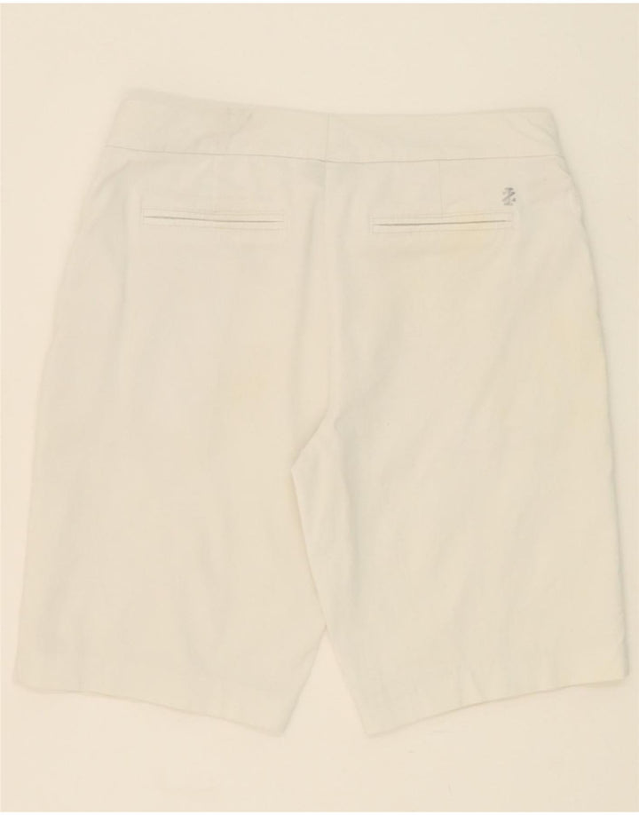 IZOD Womens Golf Bermuda Shorts US 6 Medium W32  White Vintage Izod and Second-Hand Izod from Messina Hembry 