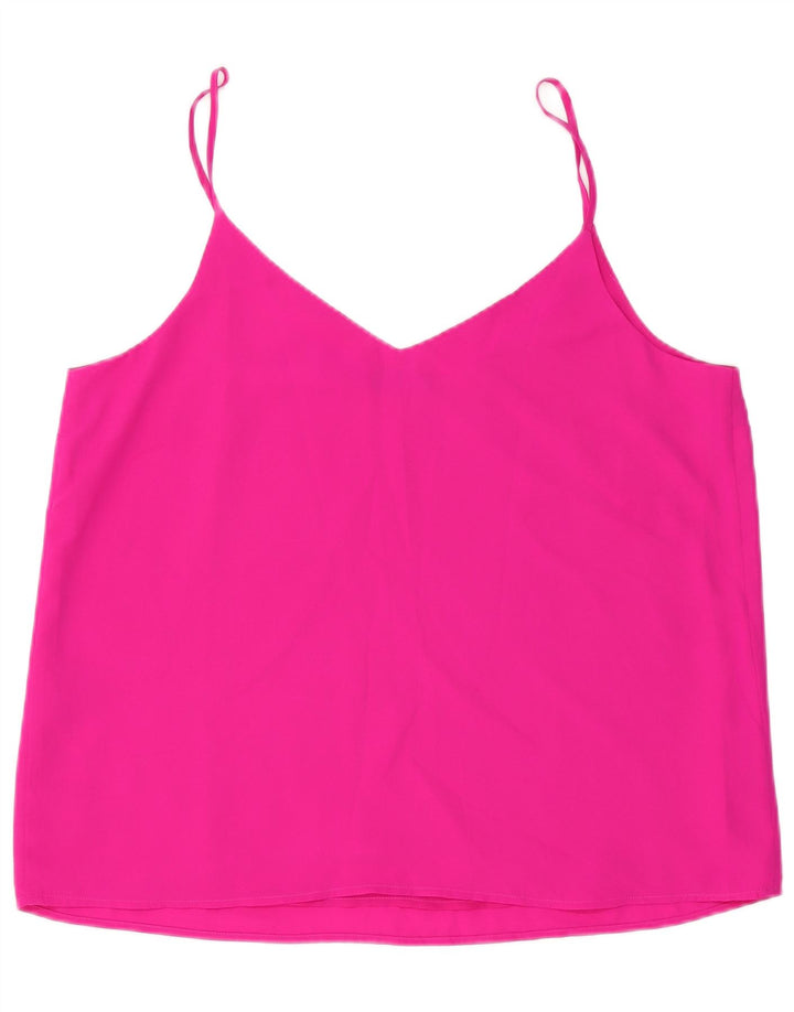 Oasis ženski kratki Cami Top UK 18 XL ružičasti poliester