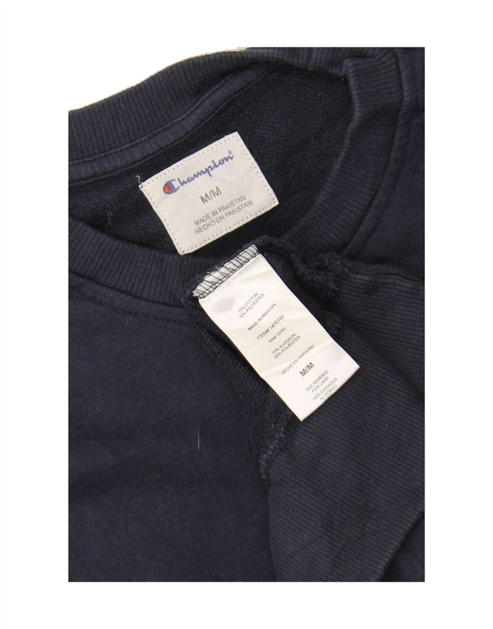 CHAMPION Mens Sweatshirt Jumper Medium Navy Blue Cotton Vintage Champion and Second-Hand Champion from Messina Hembry 