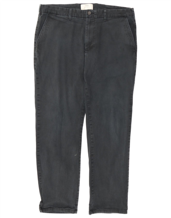 Marks & Spencer muške chino hlače ravnog kroja W36 L29 sive