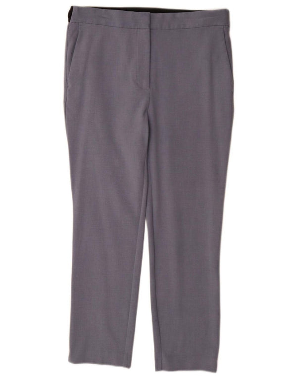 Zara ženske ravne chino hlače XL W32 L27 plavi poliester
