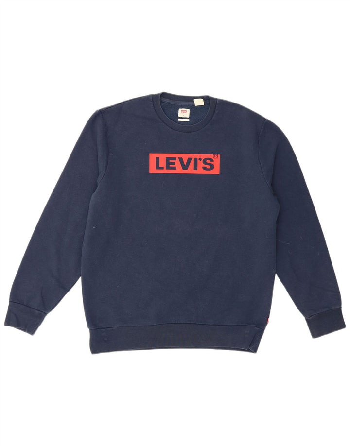 Levi's muška majica sa standardnim grafičkim motivima Srednji tamnoplavi pamuk