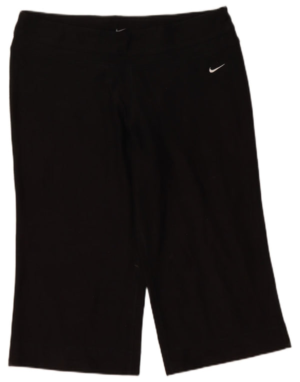 Nike ženske sportske kratke hlače Dri Fit Bermuda UK 16, veliki crni poliester