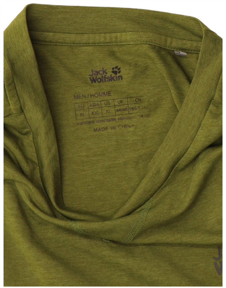 Jack Wolfskin muška majica dugih rukava UK 44/46 XL kaki poliester