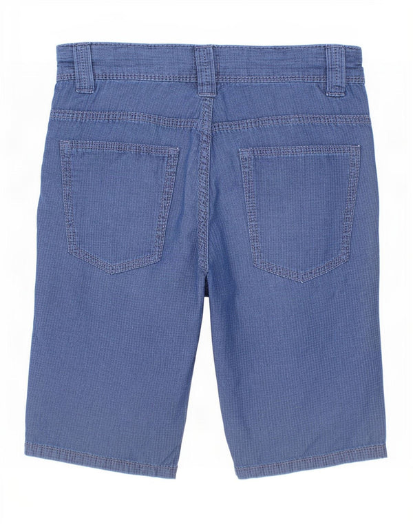 Ležerne kratke hlače Benetton za dječake 10-11 godina XL W29 plavi karirani