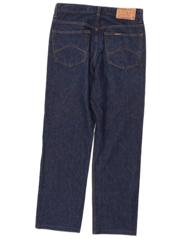 CARRERA Mens 702 Straight Jeans IT 50 Large W34 L30 Mornarsko plavi pamuk