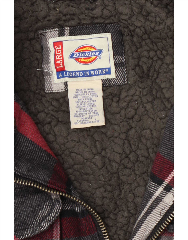 Dickies Mens Sherpa Utility Jacket UK 40 Veliki šareni karirani pamuk
