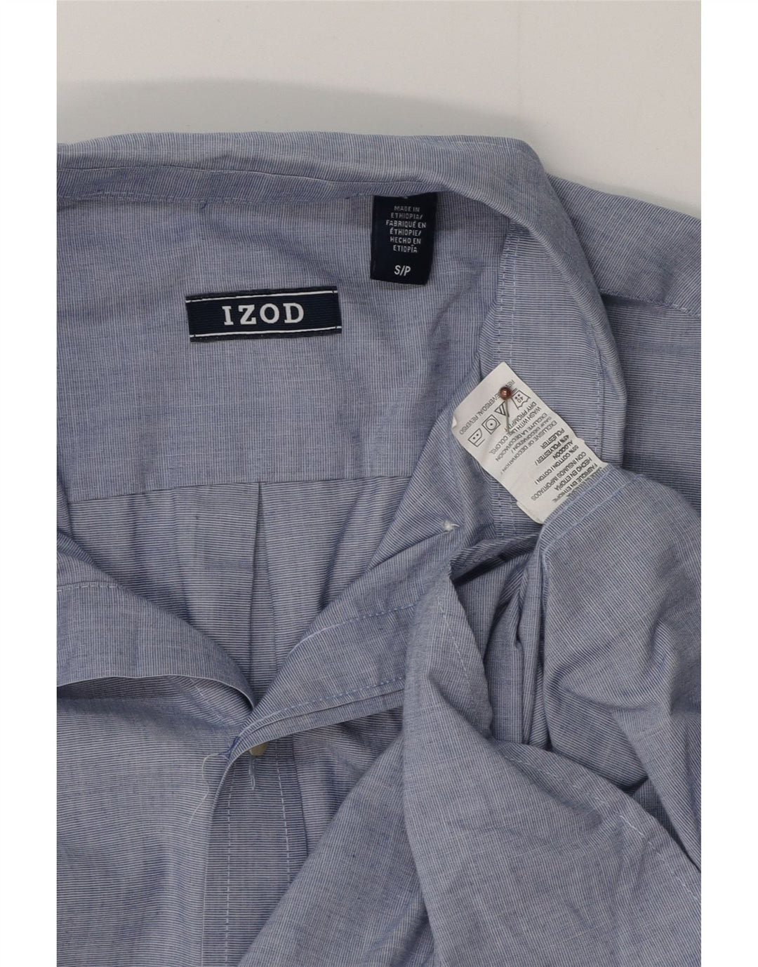 IZOD Muška košulja mala plava pamučna