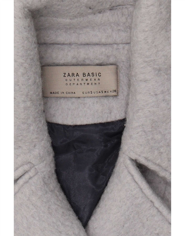 Zara ženski kaput s dvorednim kopčanjem UK 10 Small Blue