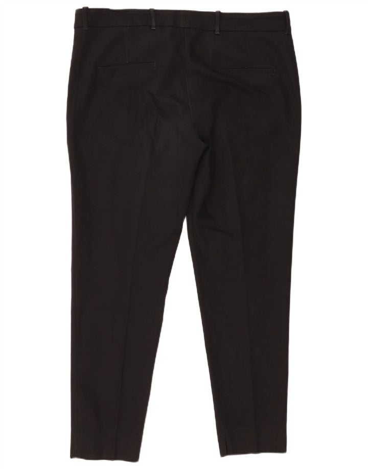 Zara ženske uske chino hlače XL W32 L28 crni poliester