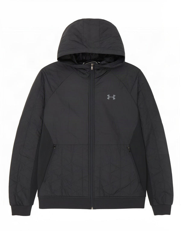 Under Armour muška prošivena jakna s kapuljačom UK 40 veliki tamnoplavi poliester