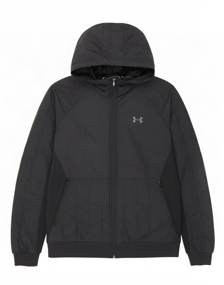 Under Armour muška prošivena jakna s kapuljačom UK 40 veliki tamnoplavi poliester