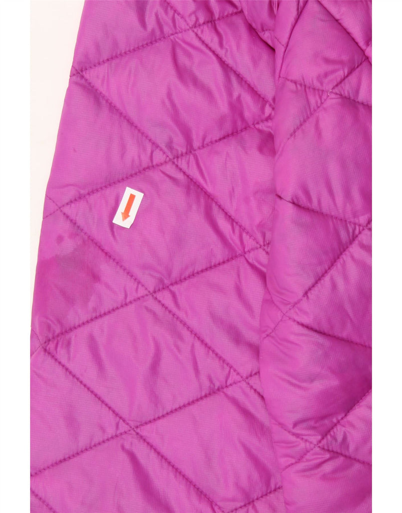 COLUMBIA Womens Oversized Padded Jacket UK 10 Small Pink Nylon Vintage Columbia and Second-Hand Columbia from Messina Hembry 