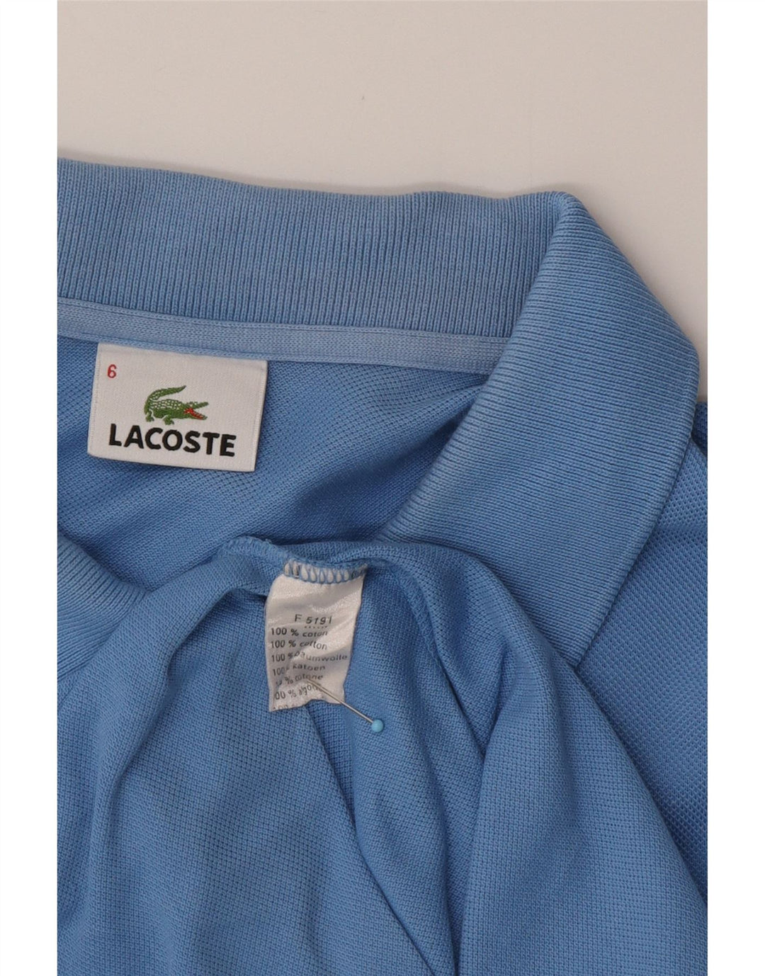 LACOSTE muška polo majica veličina 6 XL plavi pamuk