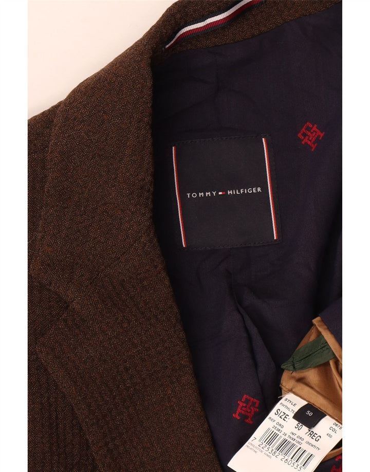 Tommy Hilfiger muška jakna sa 2 gumba IT 50 veliki smeđi poliester