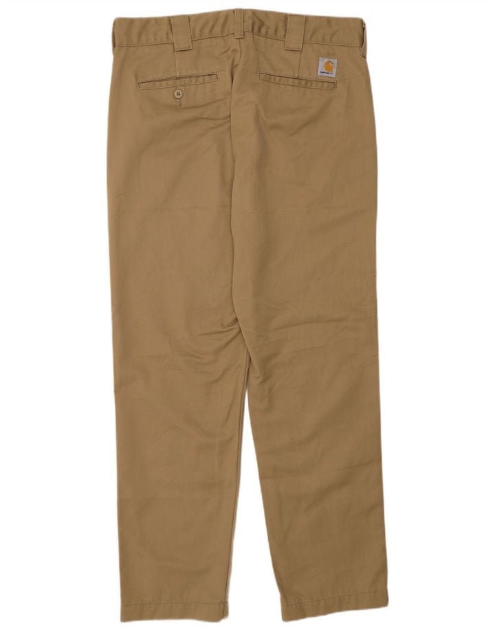 Carhartt muške uske chino hlače W32 L30 bež poliester