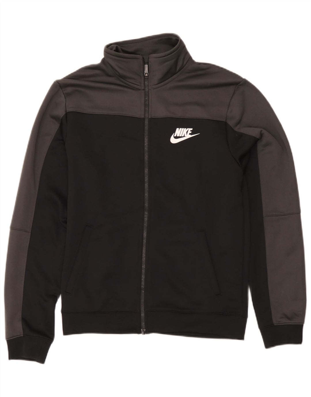 Nike Muška gornja jakna od trenirke Mala crna poliesterska boja