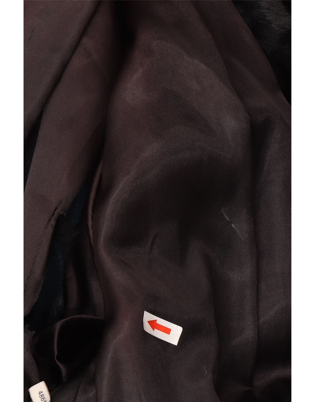 Vintage ženska krznena jakna EU 48 2XL crna od pravog krzna