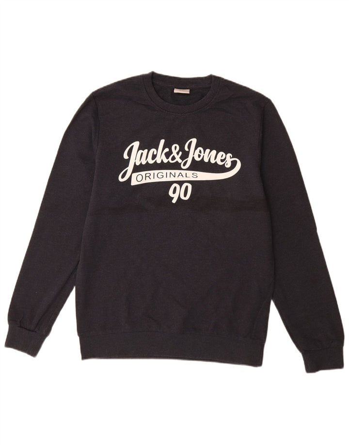 Jack & Jones muška majica s grafičkim motivima, mali tamnoplavi pamuk