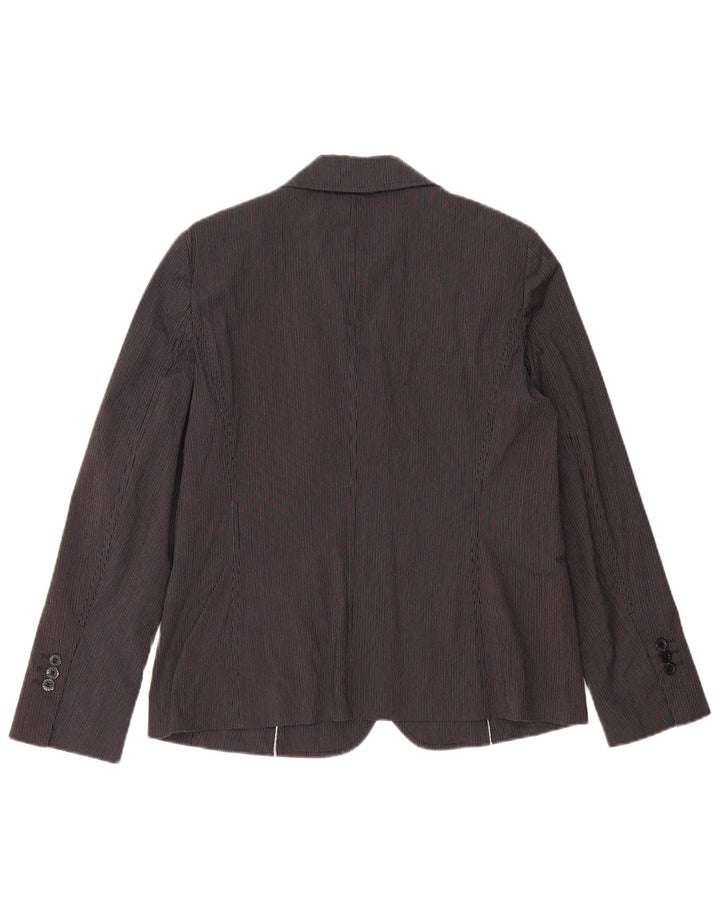 LES COPAINS Ženska jakna s 3 gumba IT 46, velike tamnoplave pruge