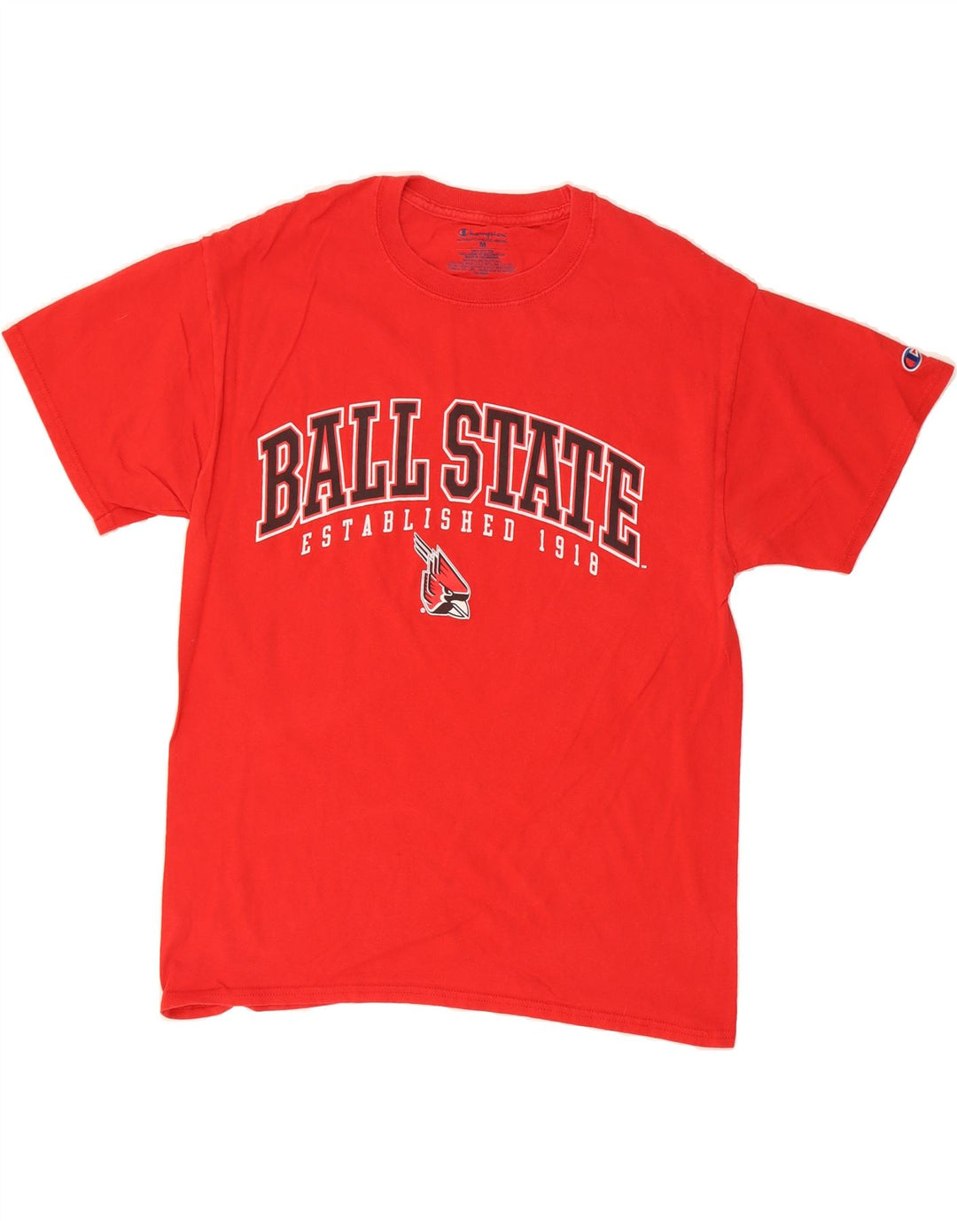CHAMPION Mens Graphic T-Shirt Top Medium Red Cotton Vintage Champion and Second-Hand Champion from Messina Hembry 