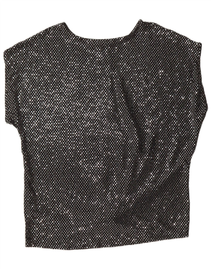 OASIS gornji dio ženske bluze UK 14 srednji crni poliamid