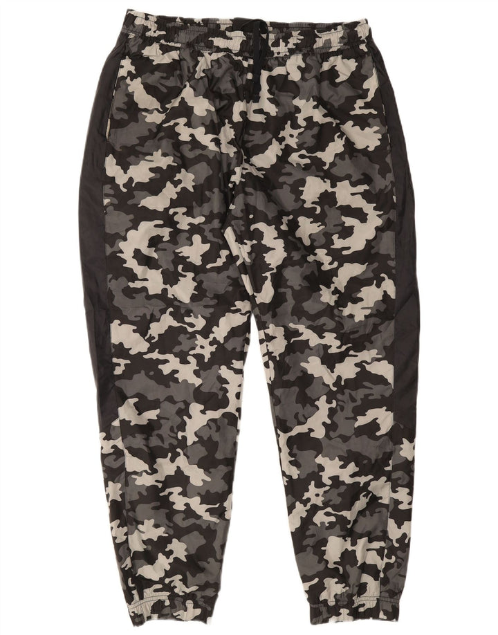 NIKE Muške trenirke Hlače Joggers XL Sivi kamuflažni poliester