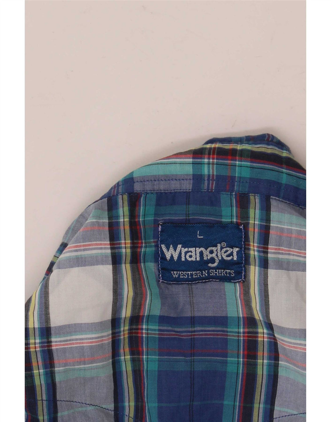 Wrangler muška velika plava karirana majica kratkih rukava s volanima