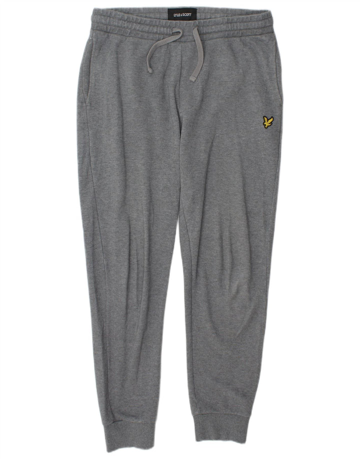 Lyle & Scott Muška trenirka Hlače Joggers srednje sivi pamuk