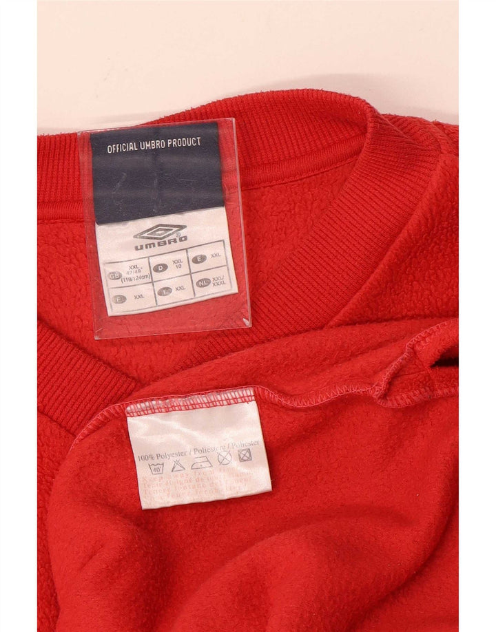 Umbro muški džemper od flisa 2XL crveni poliester