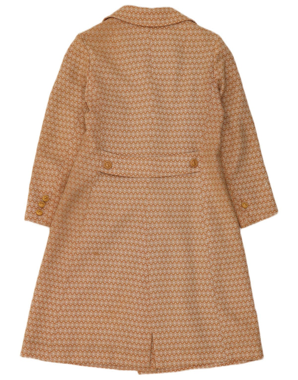 Vintage ženski kaput UK 10 Small Beige Geometric