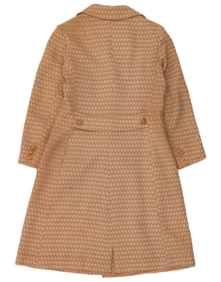 Vintage ženski kaput UK 10 Small Beige Geometric