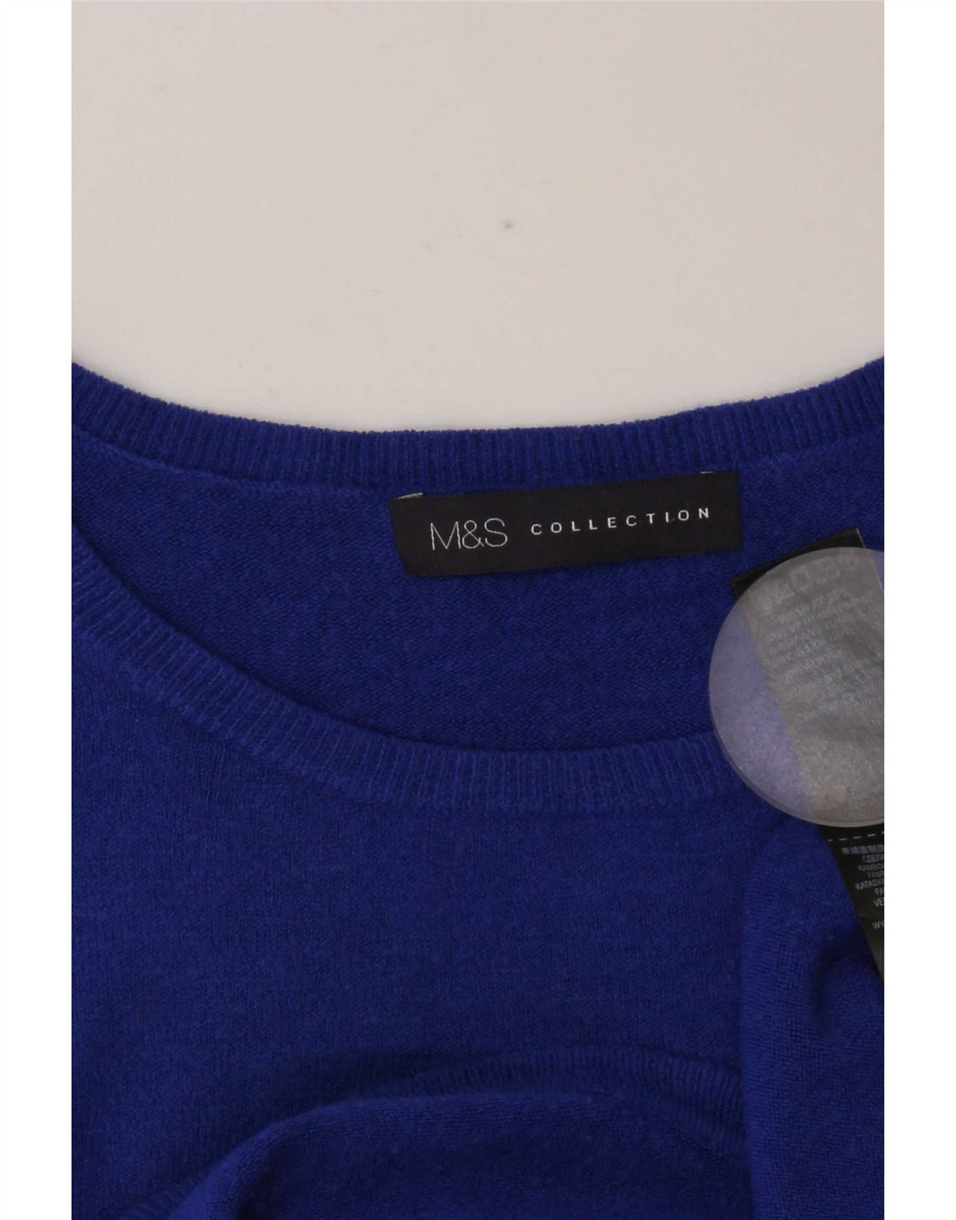 Marks & Spencer ženski pulover s velikim izrezom UK 10 Small Blue