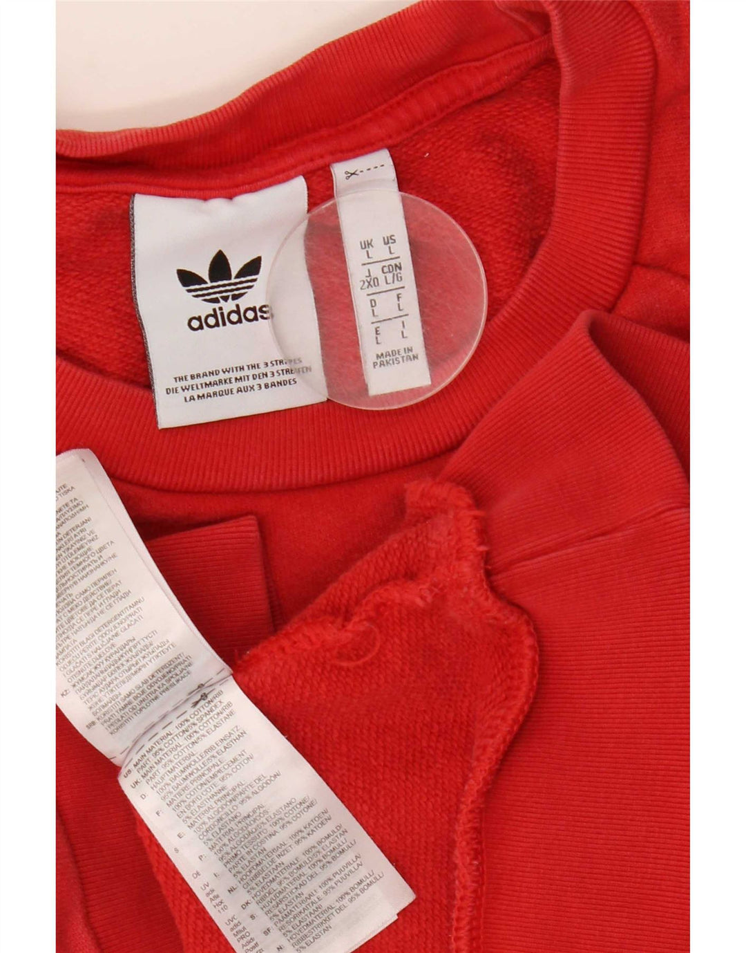 Adidas muška majica s grafičkim motivima, veliki crveni pamuk
