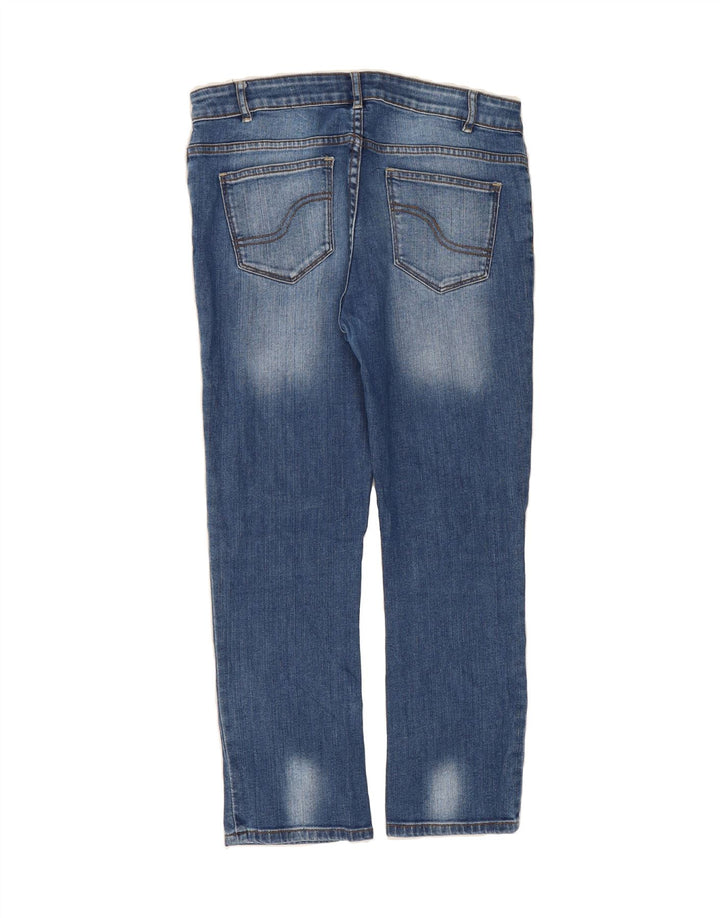 FAT FACE Womens Capri Jeans UK 10 Small W27 L24 Blue Vintage Fat Face and Second-Hand Fat Face from Messina Hembry 