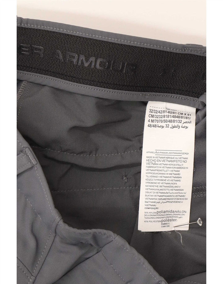 Under Armour muške ravne chino hlače W32 L32 sivi poliamid