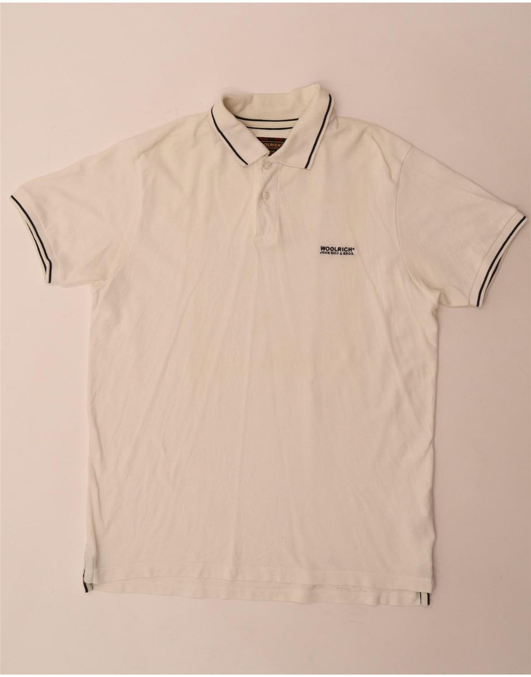 Woolrich muška polo majica XL bijeli pamuk