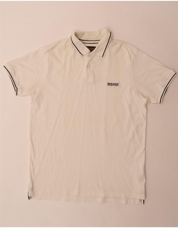 Woolrich muška polo majica XL bijeli pamuk