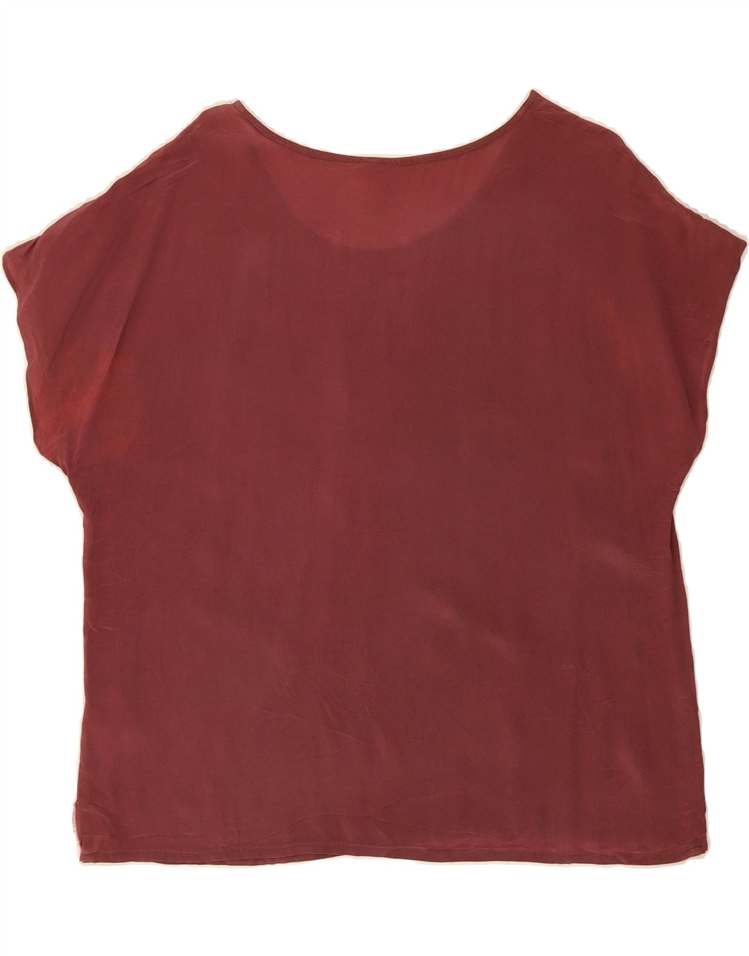 VINTAGE Womens Blouse Top IT 46 Large Burgundy Vintage Vintage and Second-Hand Vintage from Messina Hembry 