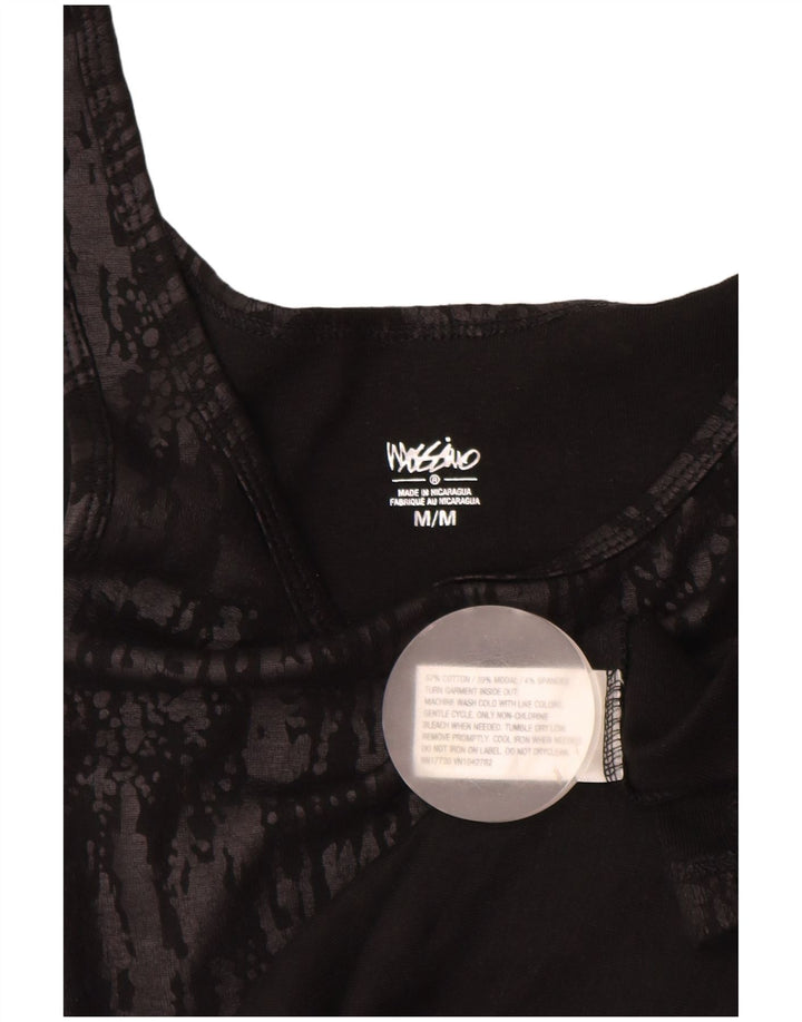 MOSSIMO ženski prsluk UK 12 Srednje crni pamuk sa životinjskim uzorkom