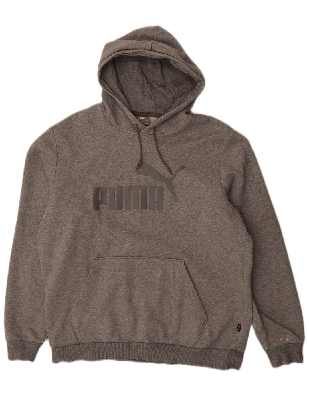 Puma muška majica s kapuljačom, veliki sivi pamuk