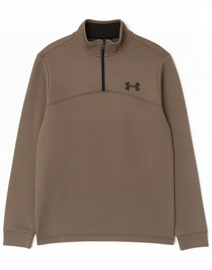Under Armour muška majica s izrezom s patentnim zatvaračem, mala siva