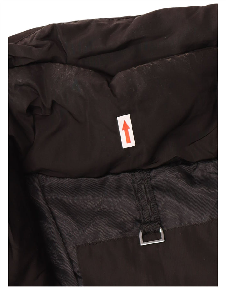 Zara ženski podstavljeni kaput UK 14 srednji crni poliester