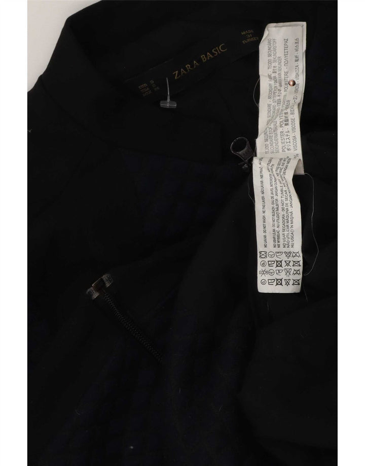 Zara ženska prevelika bomber jakna UK 10 Mala tamnoplava boja