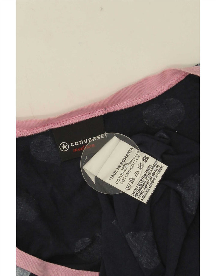 Converse ženska majica kratkih rukava s apstraktnim uzorkom UK 12 Srednje tamnoplavo srce