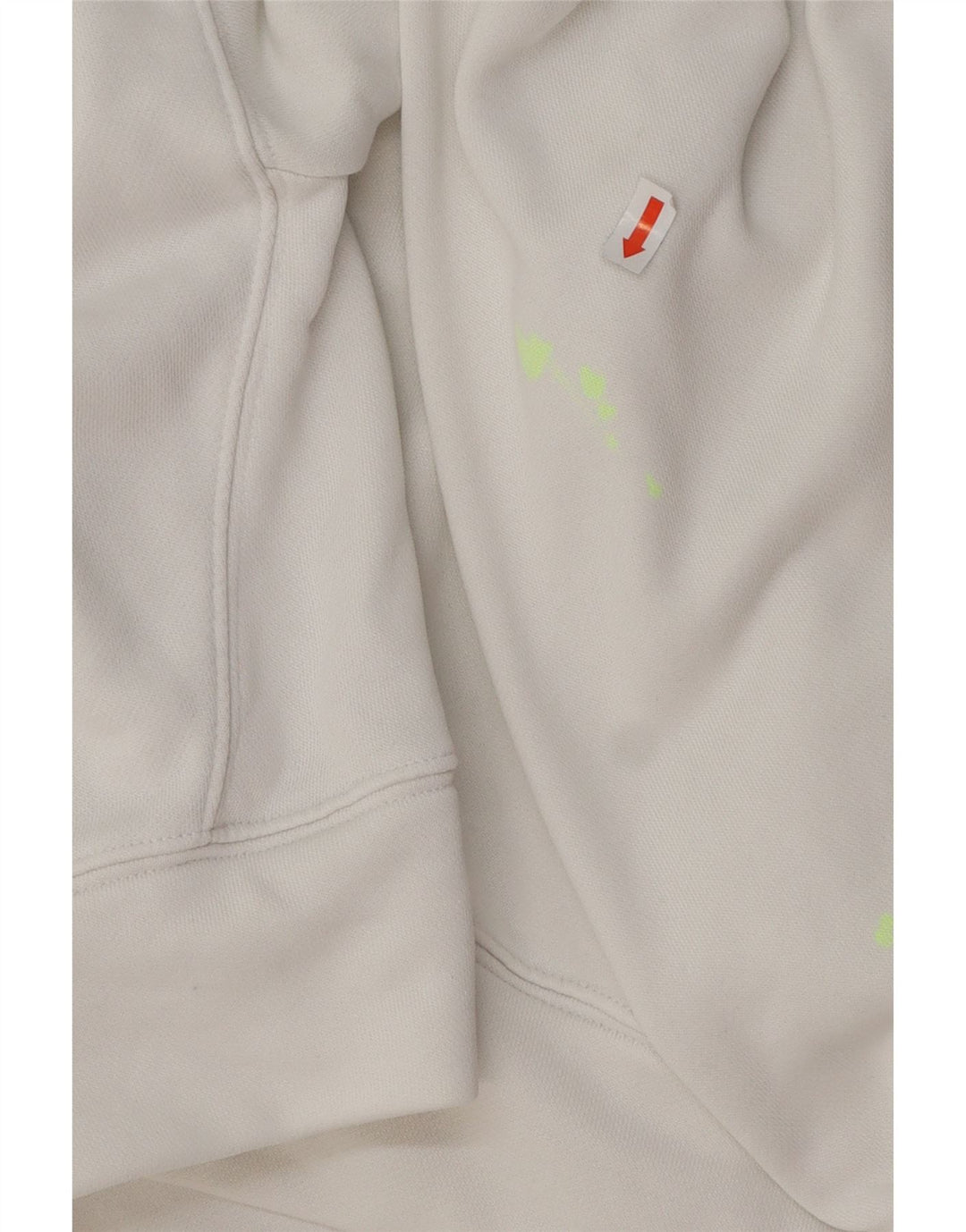 ADIDAS ženska prevelika kratko majica s kapuljačom UK 10 Mali bijeli pamuk