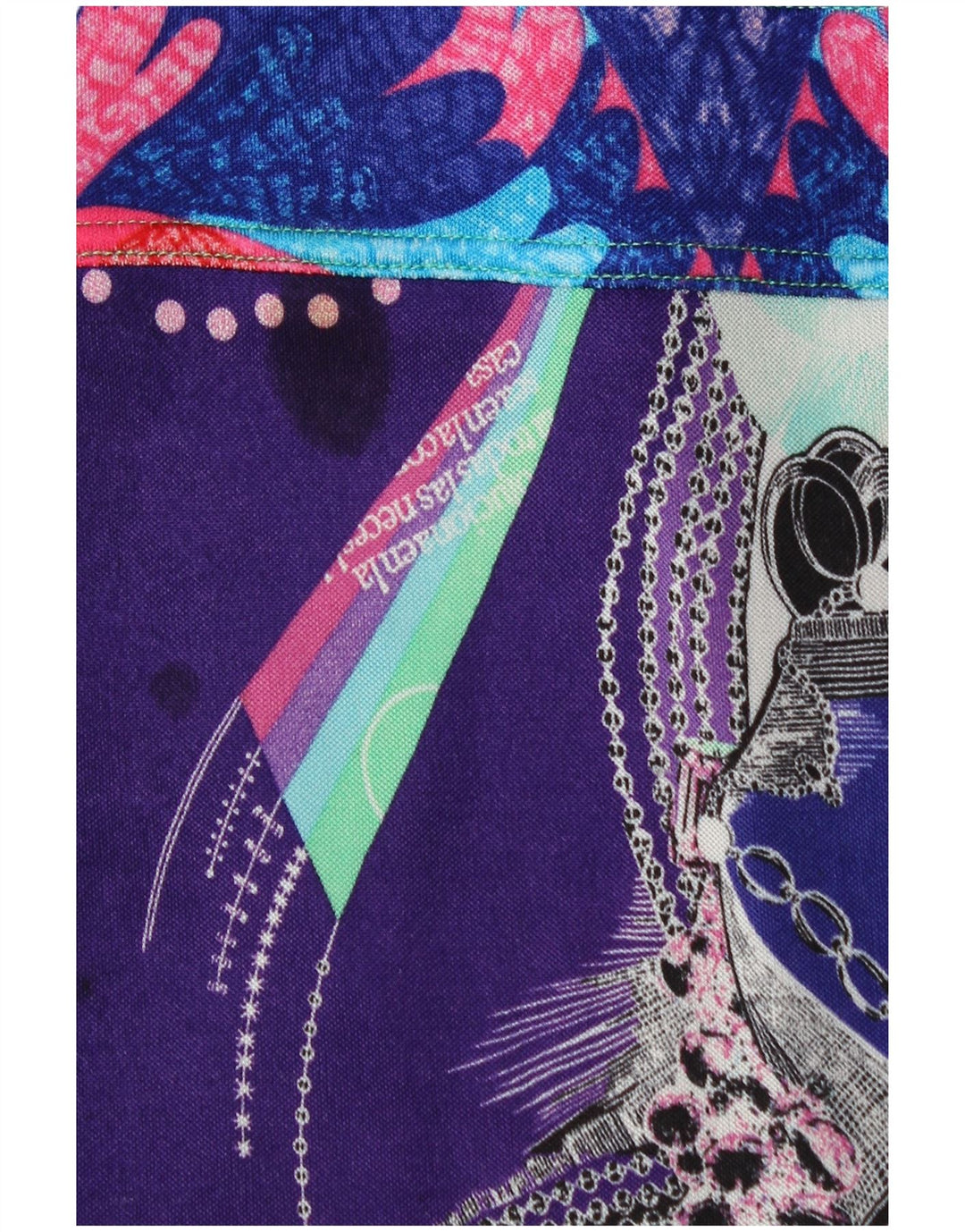 CUSTO BARCELONA Ženska haljina A-kroja s apstraktnim uzorkom UK 4 XS Ljubičasta